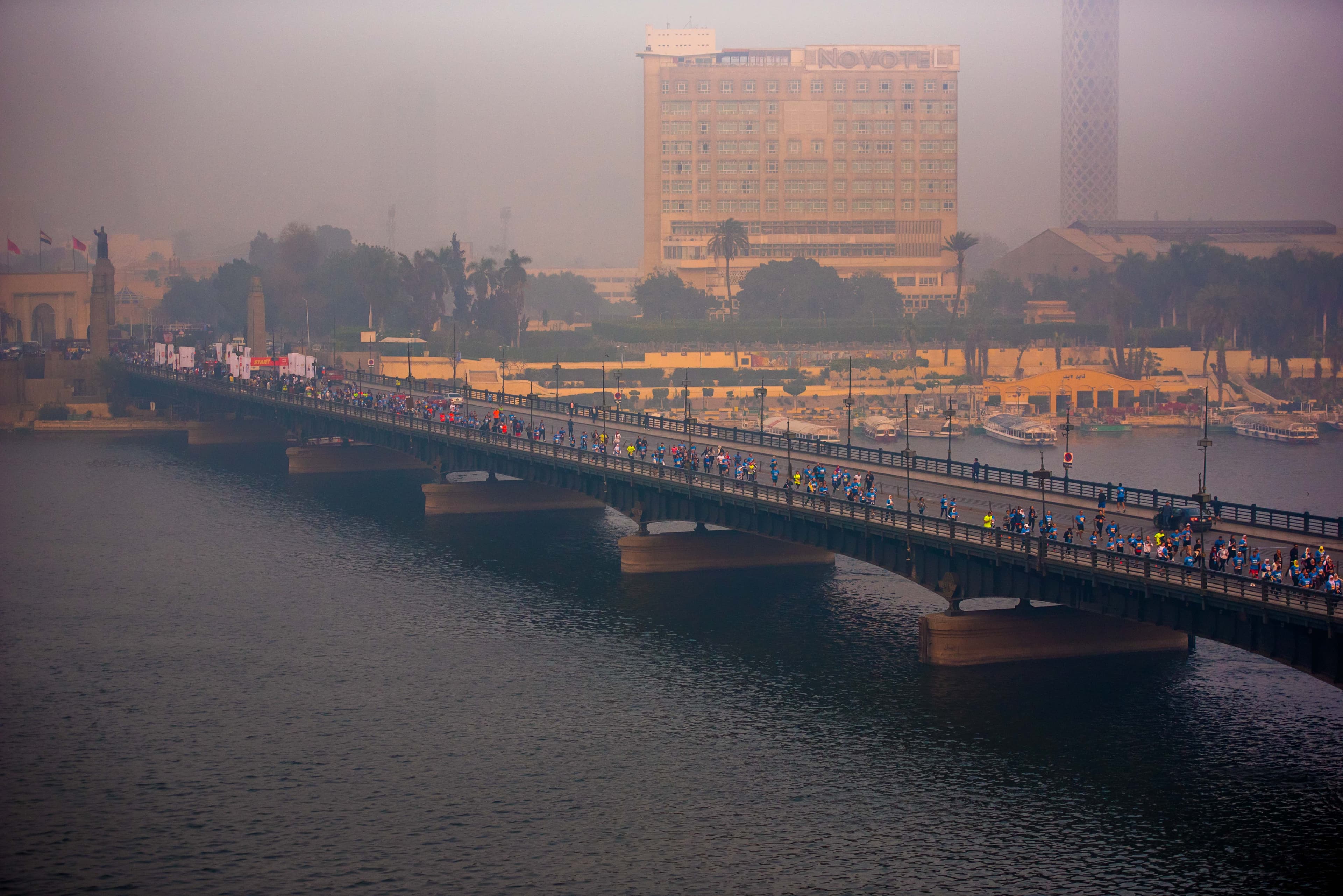 Marathon medal ceremony