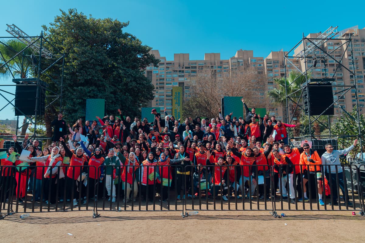 Volunteers at Cairo Marathon